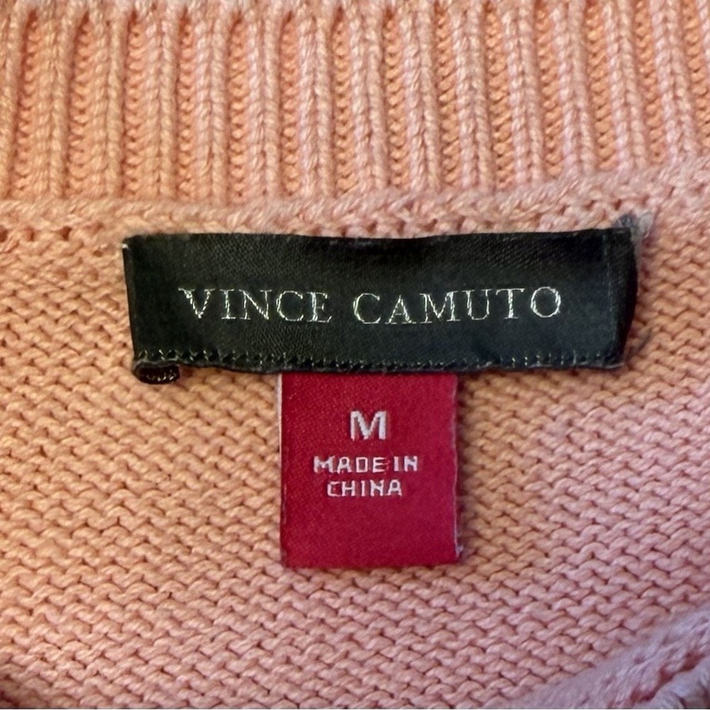 Vince Camuto Bunny Sweater Medium Pink Easter Holiday Costume - Picture 4 of 5